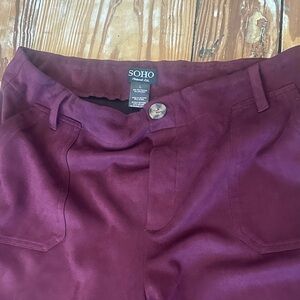 Soho Deep Burgundy Trousers
